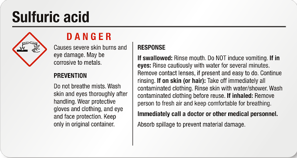 Sulfuric Acids Dangers